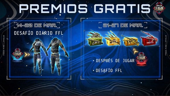 Premios gratis en Free Fire