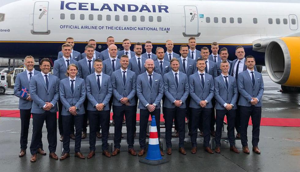 Islandia en Rusia 2018: ¿por qué vistieron un cono de seguridad con los colores de la selección?. (Internet)