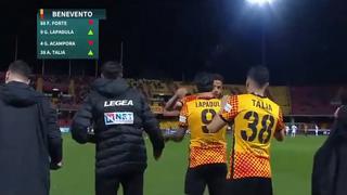 ¡Volvió! Gianluca Lapadula ingresó en el minuto 65 en el partido de Benevento vs. Como [VIDEO]