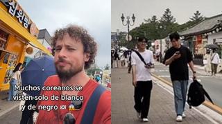 Luisito Comunica revela por qué en Corea del Sur todos se visten de blanco o negro y video se hace viral