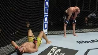 ¡Árbitro, por favor! Peleador de UFC estuvo a punto de ser descalificado por tres golpes ilegales en la isla de Abu Dhabi [VIDEO]