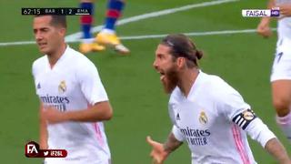 El ‘Camero’ presente: tras revisión del VAR, Ramos anotó 2-1 de penal en Real Madrid vs. Barcelona por LaLiga [VIDEO]
