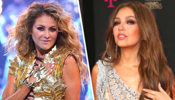 La rivalidad entre Thalía y Paulina por ser la estrella del grupo alcanzarían su clímax dramático con ellas jalándose de los pelos durante un concierto (Foto: Composición/Instagram)
