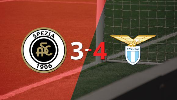 Lazio se llevó una victoria 4-3 ante Spezia