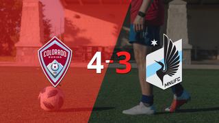 Colorado Rapids vence por 4-3 a Minnesota United con triplete de Gyasi Zardes