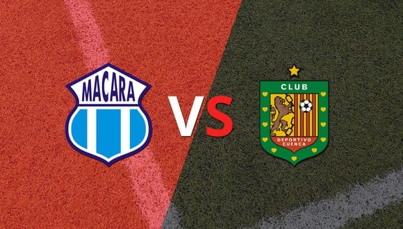 Macará y Deportivo Cuenca se mantienen sin goles al finalizar el primer tiempo