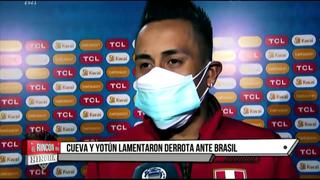 Christian Cueva y Yoshimar Yotún se pronunciaron sobre la derrota ante Brasil