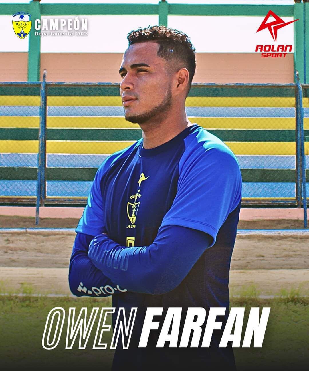 Owen Farfán tiene 22 años y juega de delantero en Olimpia FC. (Facebook Olimpia FC)
