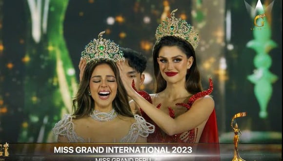 Luciana Fuster fue coronada Miss Grand International 2023. (Foto: Captura)