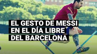 El gesto de Lionel Messi en el día libre del plantel del Barcelona