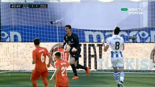 Tras penal de Vallejo a lo 'Suárez', Courtois atajó para salvar momentáneamente al Real Madrid en Anoeta [VIDEO]