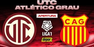 UTC y Atlético Grau juegan por el Torneo Apertura 2024. (Diseño: Depor)