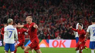 No le alcanzó: Dinamarca venció 2-0 a Francia, pero no clasificó al Final Four en la Nations League