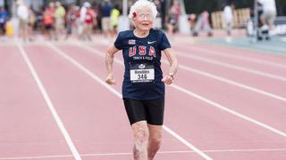 Nadie la para: anciana de 101 años impuso récord mundial de atletismo [VIDEO]