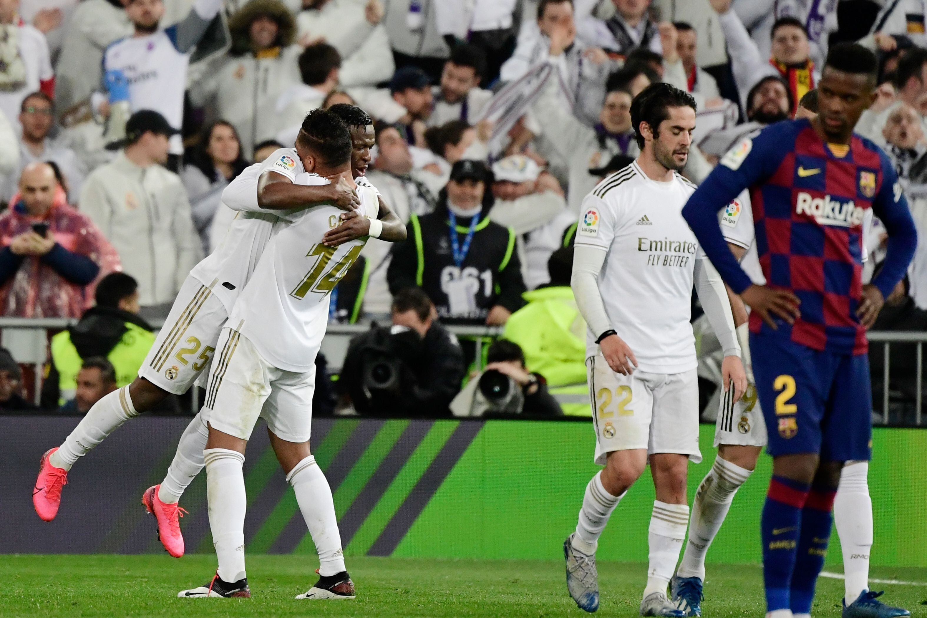 Real Madrid es el nuevo líder de LaLiga Santander 2020, luego de vencer al Barcelona en el 'Clásico' español. (Foto: Agencias)