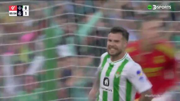 Gol de Aitor Ruibal para el 1-1 de Real Madrid vs. Betis (Video: DSports)
