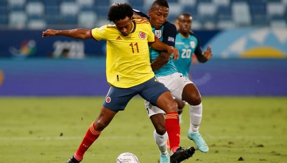 Ecuador cayó 1-0 ante Colombia en su debut en la Copa América. (AFP)