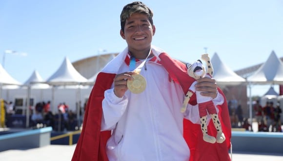Deivid Tuesta ganó medalla de oro en skateboarding. (Foto: IDP)