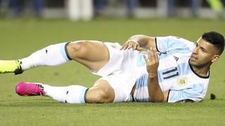 ¿Baja del avión? 'Kun' Agüero se lesionó y se perdería amistosos de Argentina rumbo a Rusia 2018