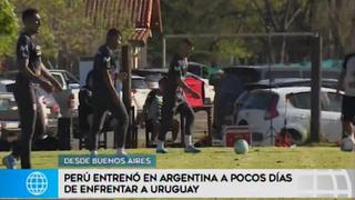 Distendido entrenamiento de Perú en Argentina