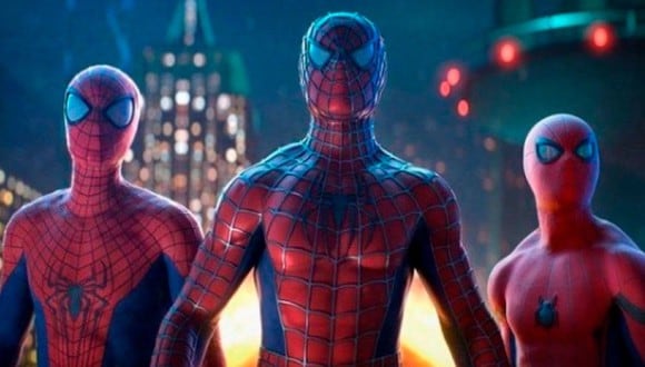 Los tres Spider-Man en escena