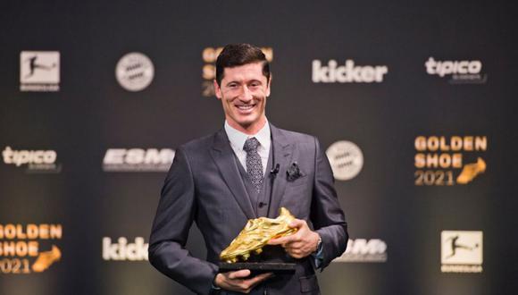 Bota de Oro 2021: Robert Lewandowski y el mensaje Messi y Ronaldo tras recibir el premio | FUTBOL-INTERNACIONAL DEPOR