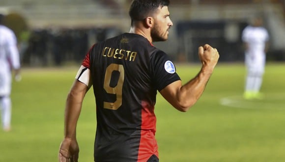 Bernardo Cuesta fue el goleador de la Copa Sudamericana 2022 con ocho goles. (Photo by Diego Ramos / AFP)
