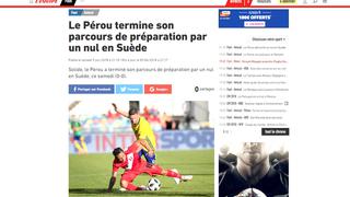 Perú vs. Suecia: así informó la prensa internacional sobre el empate de la bicolor previo a Rusia 2018