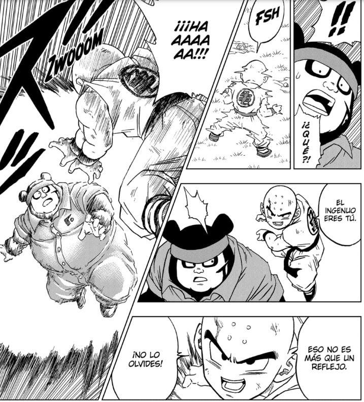Dragon Ball Super: las técnica secreta de Krilin que apareció en el capítulo 57 del manga. (Foto: Manga Plus)