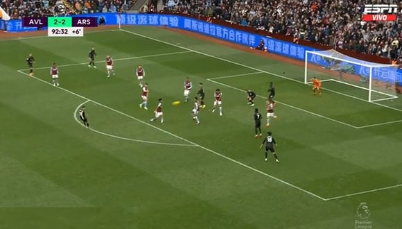 Arsenal venció a Aston Villa en los últimos minutos del partido. (Video: ESPN)