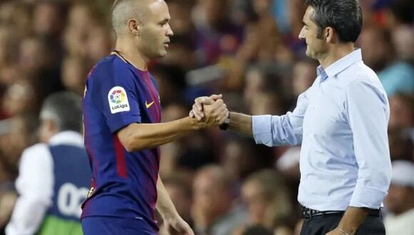 Iniesta defendió a Ernesto Valverde y criticó el trato del Barcelona con su entrenador. (Foto: Agencias)