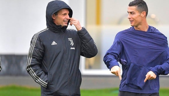 Massimiliano Allegri confirmó la permanencia de Cristiano Ronaldo en Juventus. (Foto: Agencias).