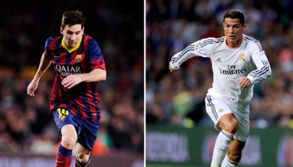 Cristiano Ronaldo y Lionel Messi defendieron las camisetas del Real Madrid y Barcelona, respectivamente. (Foto: Getty Images)
