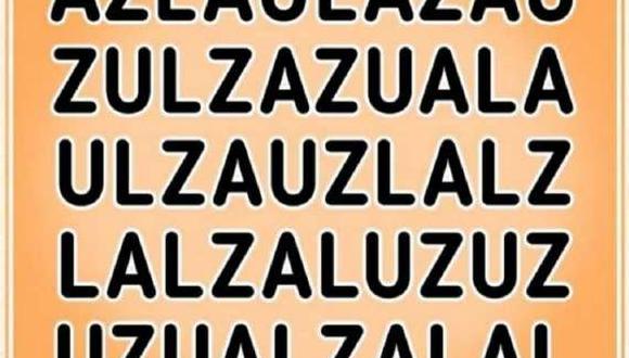 Desafío visual: ¿puedes hallar la palabra ‘AZUL’ en este pupiletras nivel ‘Legendario’? (Foto: MendozaPost)