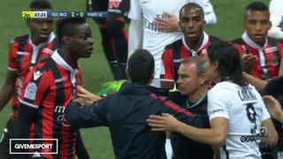 Balotelli vs. Cavani: el duelo que casi termina en golpes en la liga francesa [VIDEO]