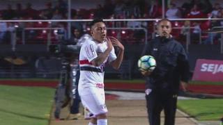 No le gustó nada: el reclamo de Christian Cueva al ser cambiado ante el Avaí