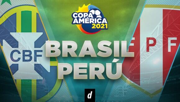 Perú vs. Brasil se miden por Copa América 2021. (Diseño: Depor)