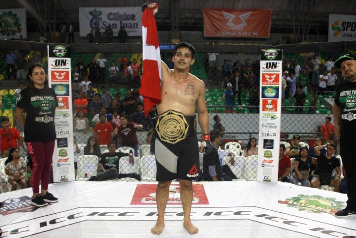 Jaime Córdoba ganó el título inaugural de peso wélter del ICC. (Foto: ICC)