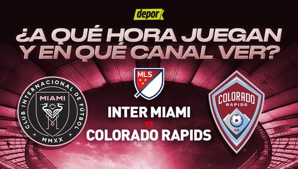 Inter Miami vs. Colorado Rapids juegan por la MLS. (Diseño: Depor)