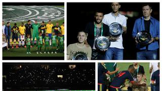 Emocionante: las postales del homenaje con los sobrevivientes del Chapecoense