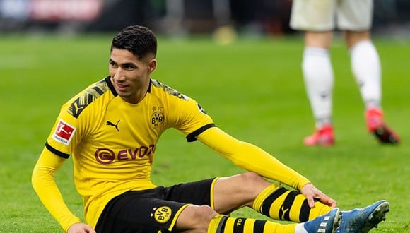 Achraf Hakimi está cedido en Borussia Dortmund hasta fin de temporada. (Foto: Getty Images)