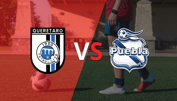 Termina el primer tiempo con una victoria para Puebla vs Querétaro por 2-0
