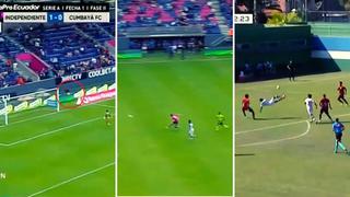 Imperdible gol desde antes del mediocampo en el fútbol del Ecuador
