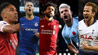 Artillería pesada: Sergio Agüero, Hazard y los máximos goleadores de la Premier League 2018 [FOTOS]