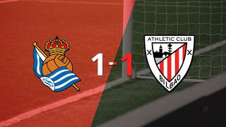 Real Sociedad y Athletic Bilbao se repartieron los puntos en un 1 a 1