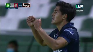 Nadie lo vio venir: golazo de Jesús Sánchez para el 1-0 de Chivas ante León por la Liga MX 2021 [VIDEO]