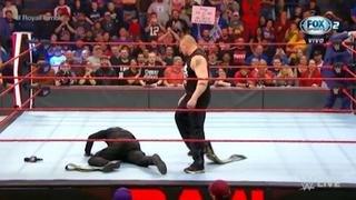 No tuvo piedad: Brock Lesnar le aplicó un poderoso F5 a R-Truth en Raw de Kentucky [VIDEO]