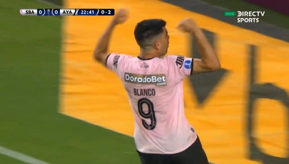 Alexis Blanco anotó el 1-0 de Sport Boys vs. Ayacucho FC por Copa Sudamericana. (Captura: DirecTV)