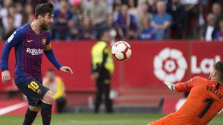 Barcelona se consolida en la punta de la Liga Santander tras vencer por 4-2 al Sevilla con triplete de Messi