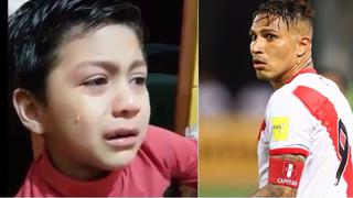 Paolo Guerrero: niño se puso a llorar por la suspensión del delantero (VIDEO)